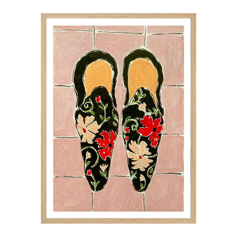 Cuadro "Black Shoes On Pink Tiles"
