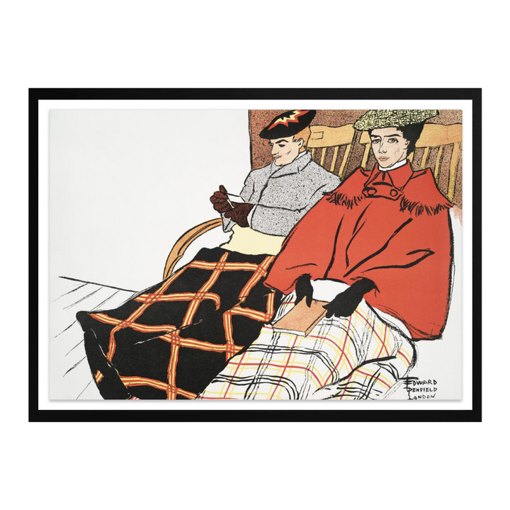 Man and Woman Sitting Together Art Print