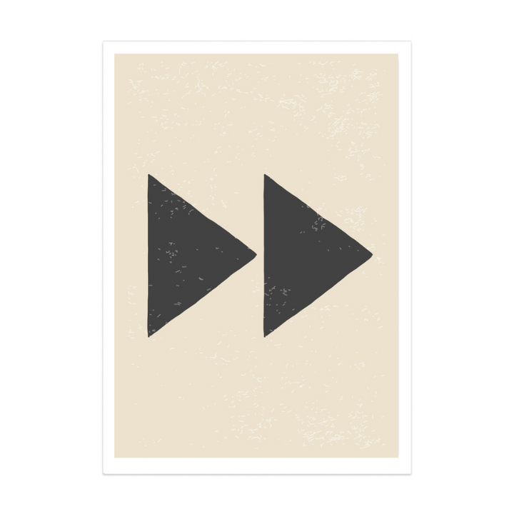 Black Minimal Shapes Series #2 Art Print