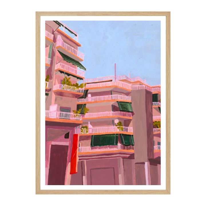 Cuadro "Pink City Balconies"