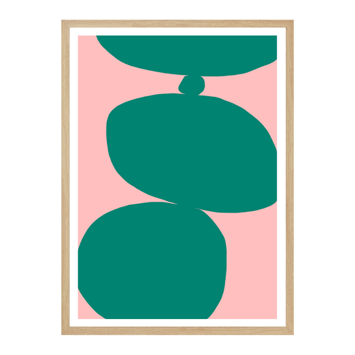 Cuadro "Organic Stacked Forms"