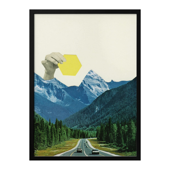 Cuadro "Hexagon Hand Over Mountains"