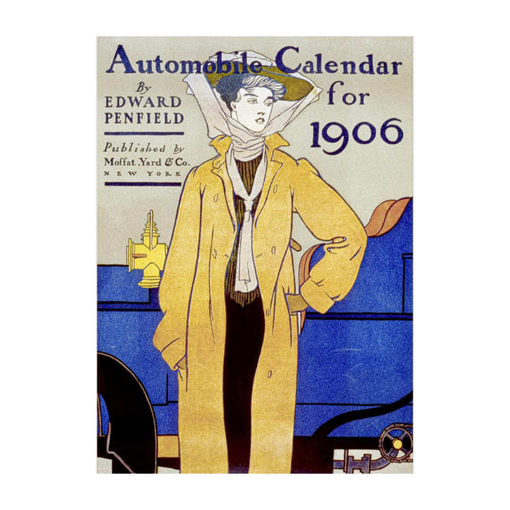 Automobile Calendar for 1906 Art Print