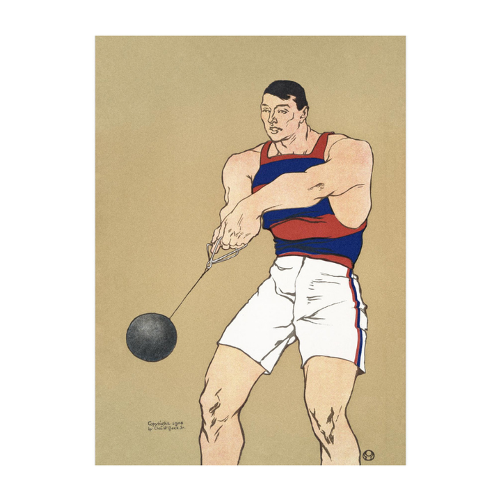 Hammer Throw Art Print