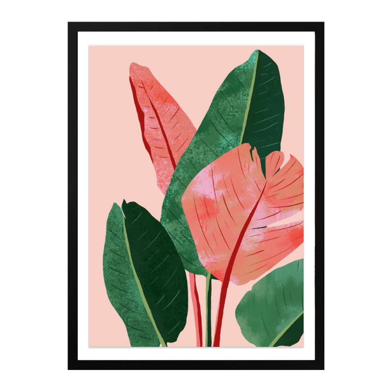 Blush Tropical Art Print