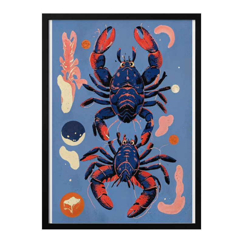 Ocean Life - Lobsters Art Print