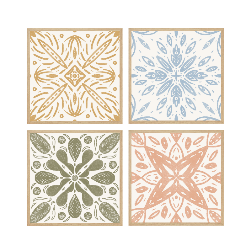Set de cuadros "Azulejos"