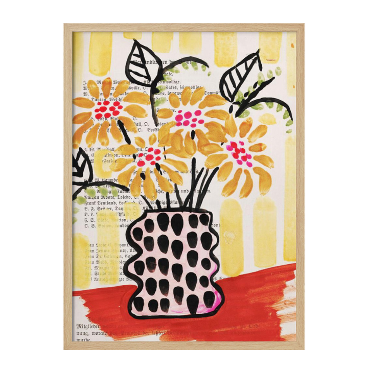 Cuadro "Sunflowers in a vase"