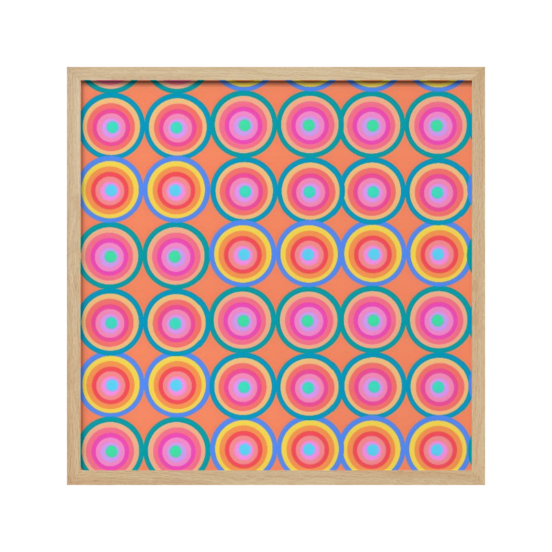 Cuadro "Colorful Retro Circles"
