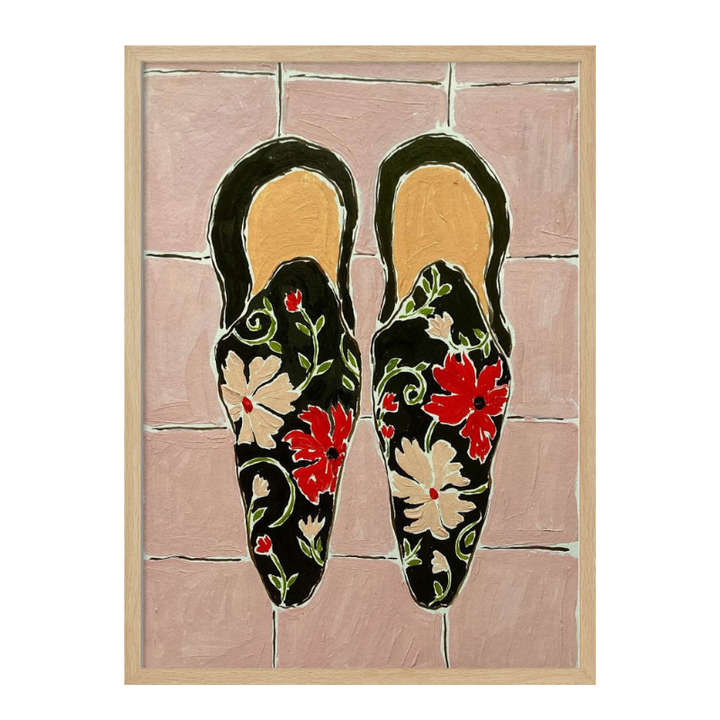 Cuadro "Black Shoes On Pink Tiles"