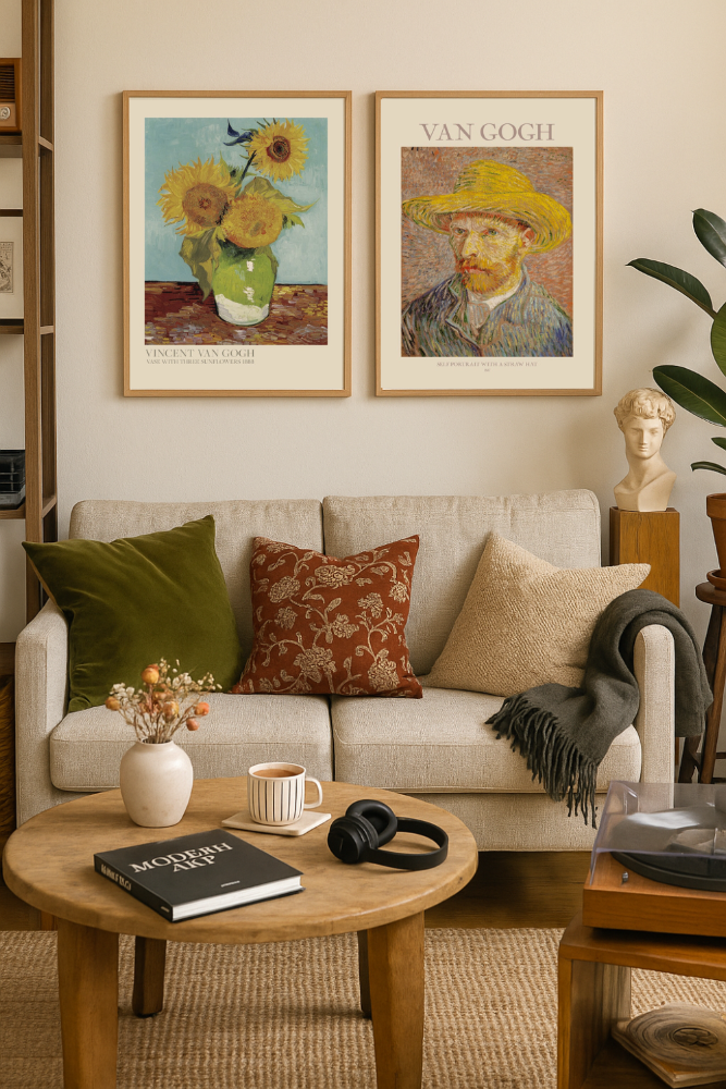 Cuadro "Self Portrait With Straw Hat"
