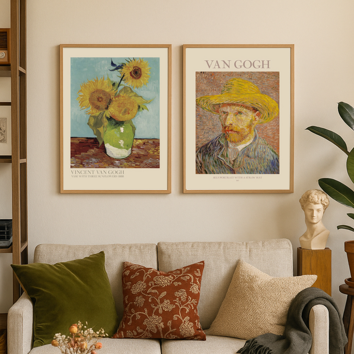 Cuadro "Self Portrait With Straw Hat"