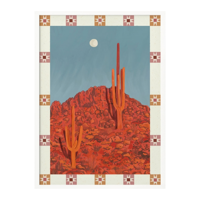 Cuadro "Desert Moon Saguaro"