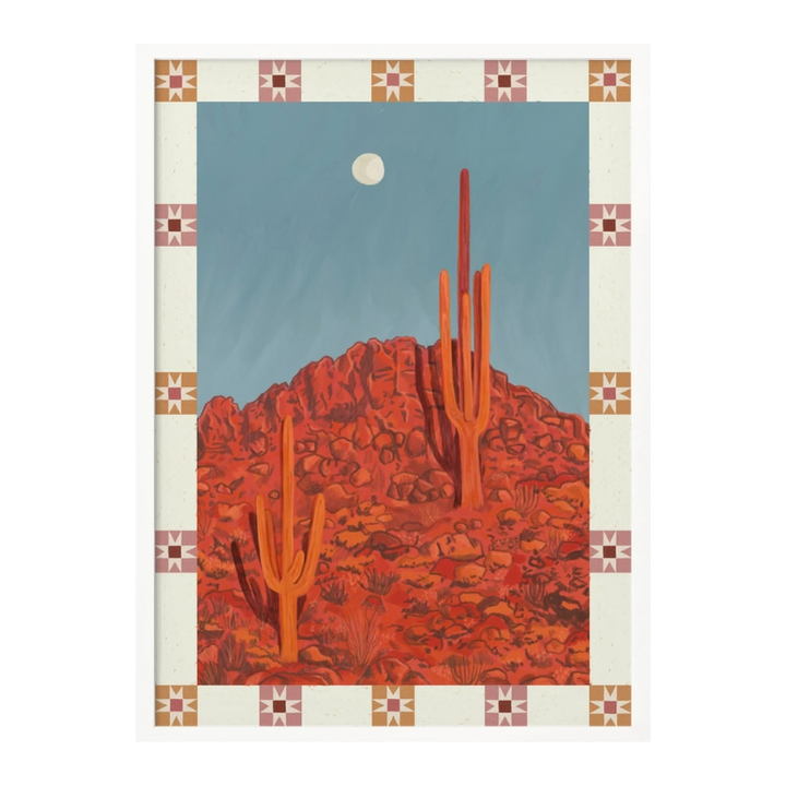 Cuadro "Desert Moon Saguaro"
