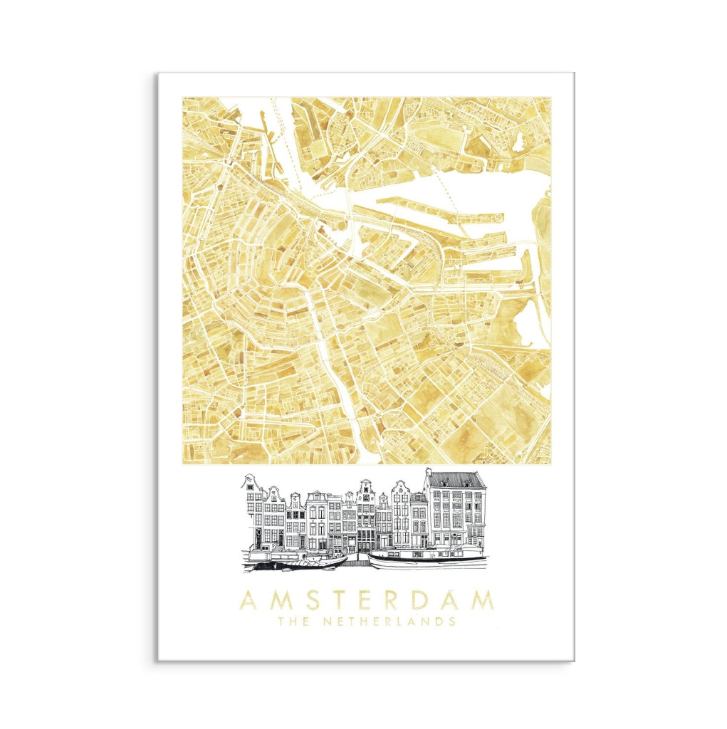 Amsterdam Watercolor Art Print