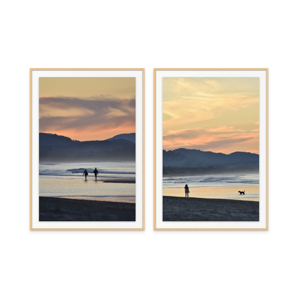 Set "Atardecer en Byron" Art Prints