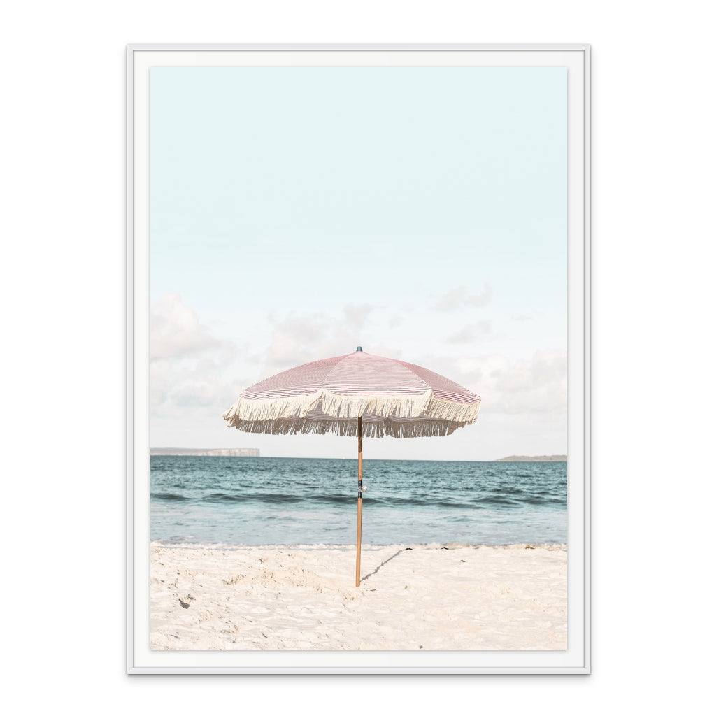 Pink Umbrella Art Print