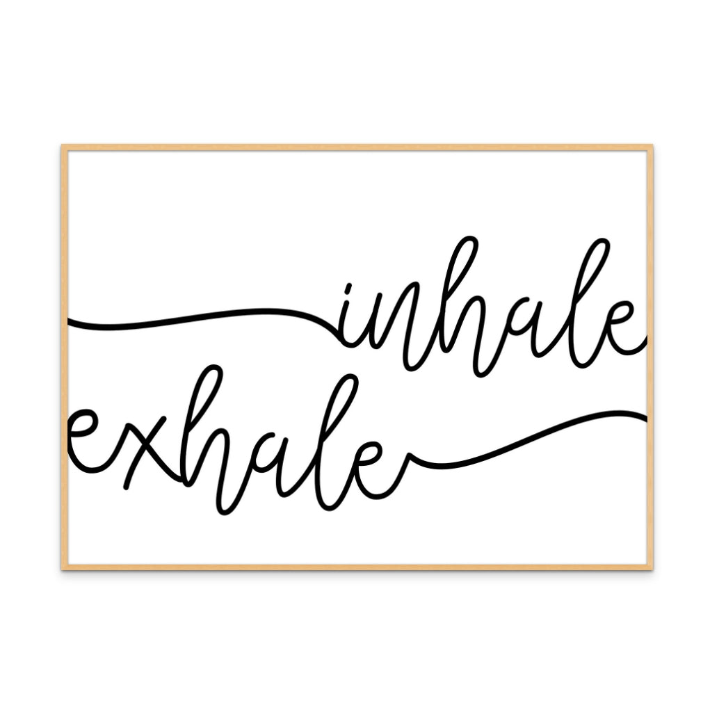 Inhale x Exhale Art Print