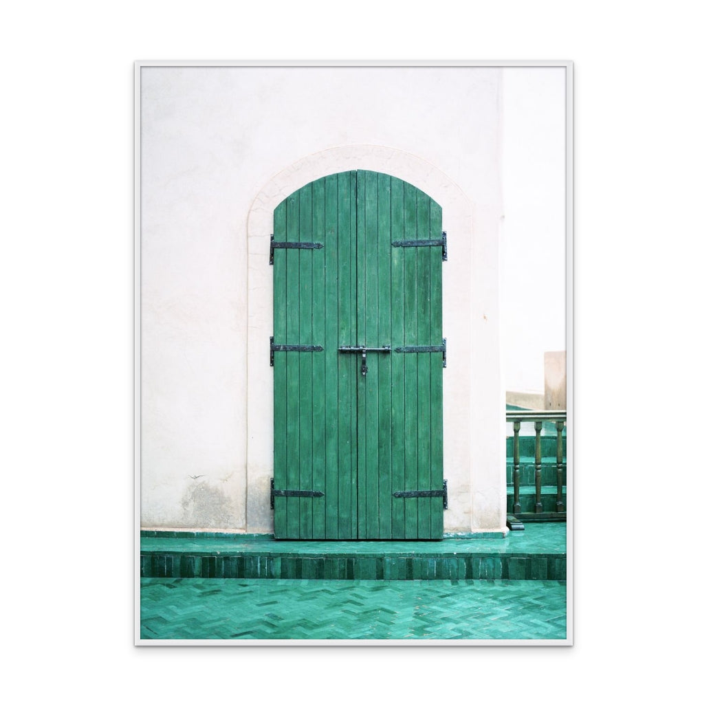 Marrakesh Green Door Art Print