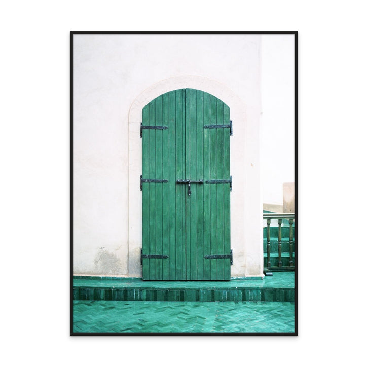 Marrakesh Green Door Art Print