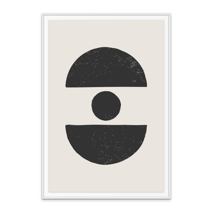 Black Abstract Shapes Series #4 Art Print