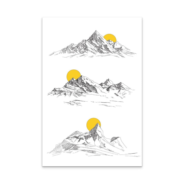 Sunny Mountains Art Print