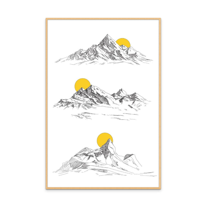 Sunny Mountains Art Print