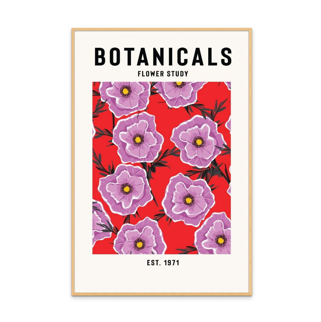 Botanicals Flower Study Art Print