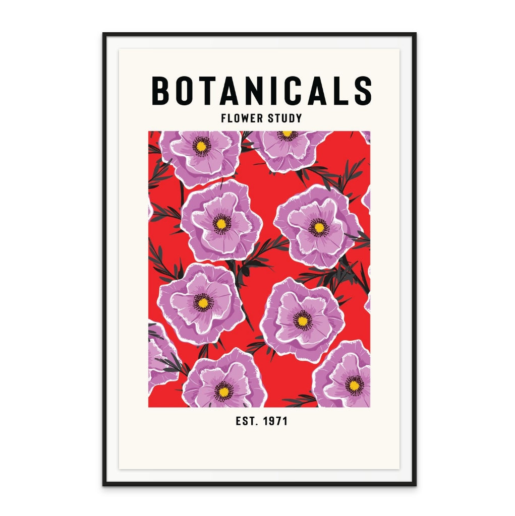 Botanicals Flower Study Art Print