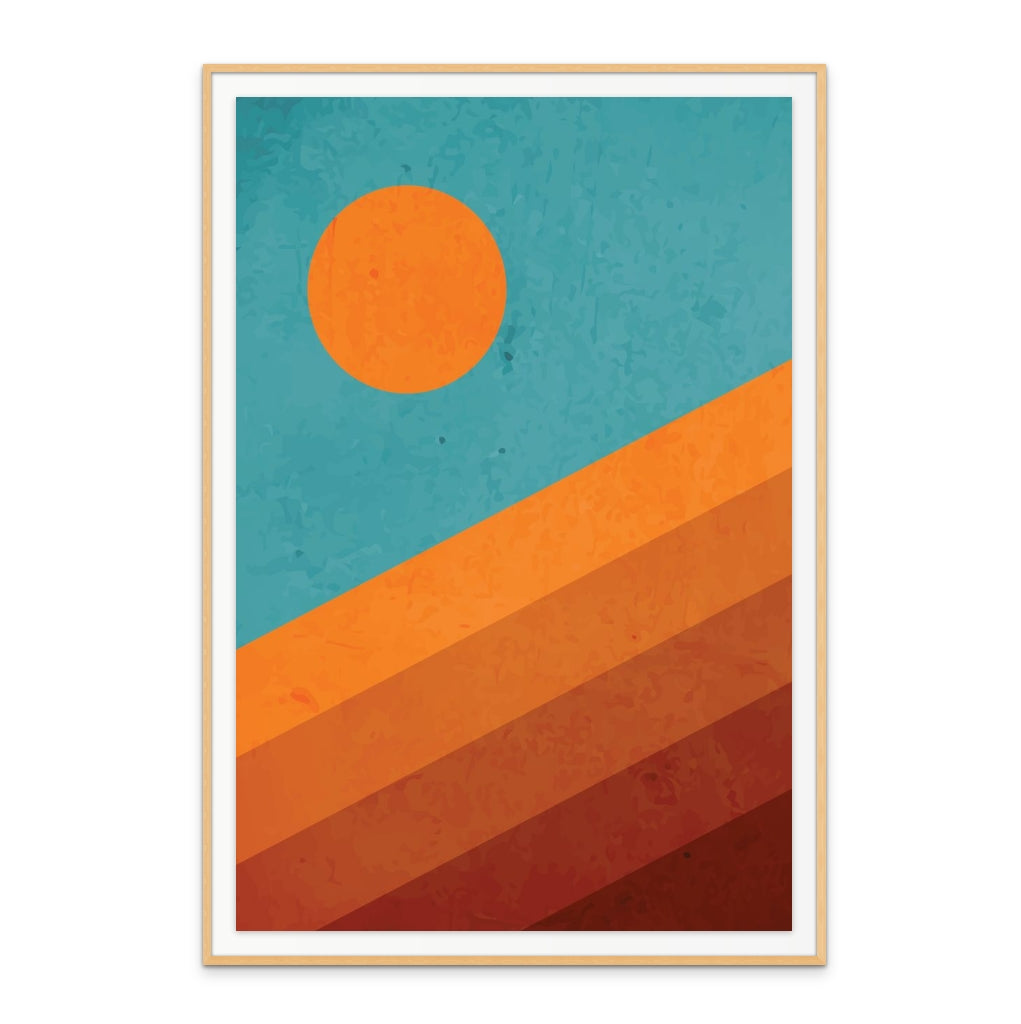 Abstract Mountain Sunrise I Art Print