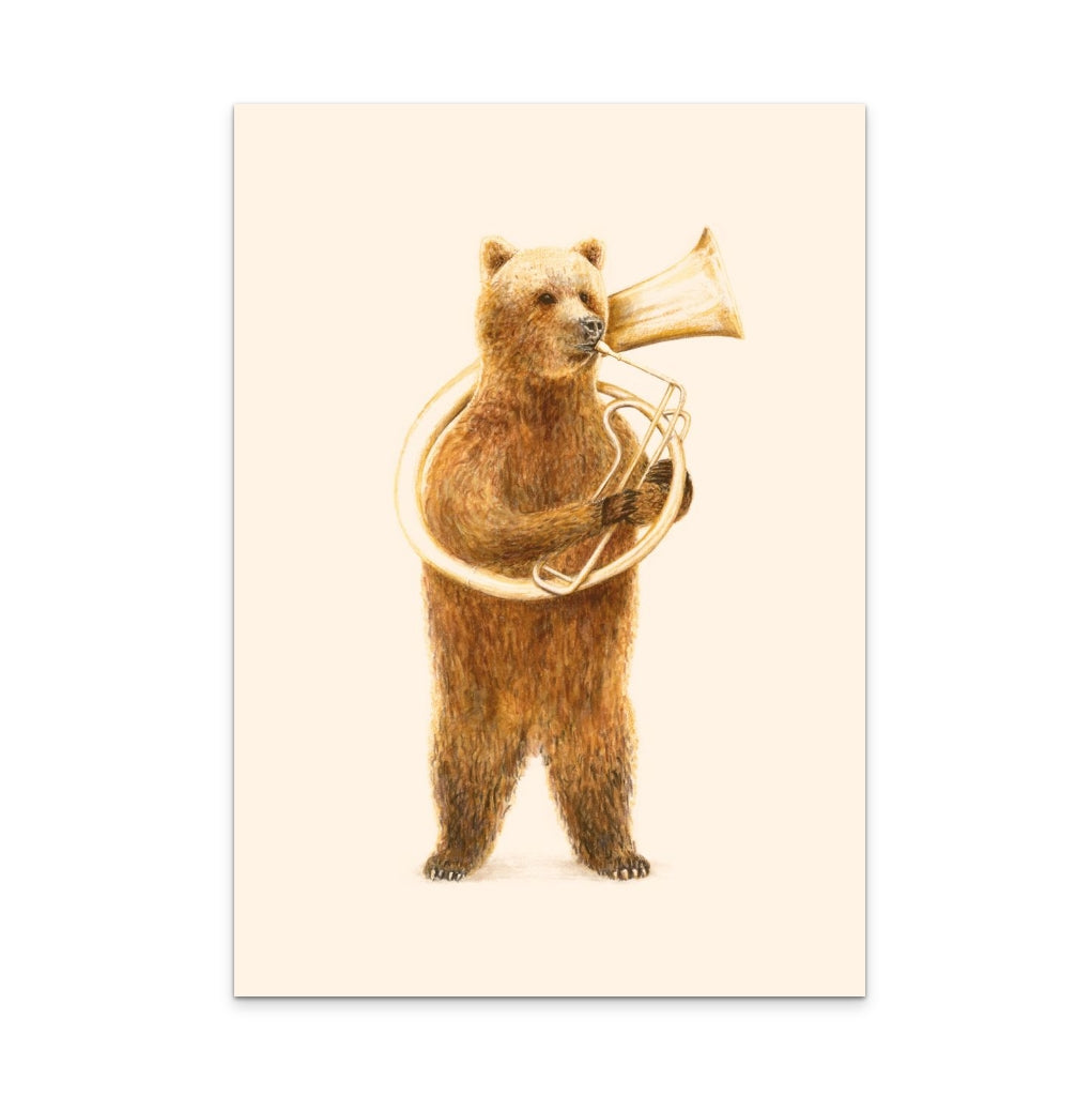 The Bear and His Helicon Art Print