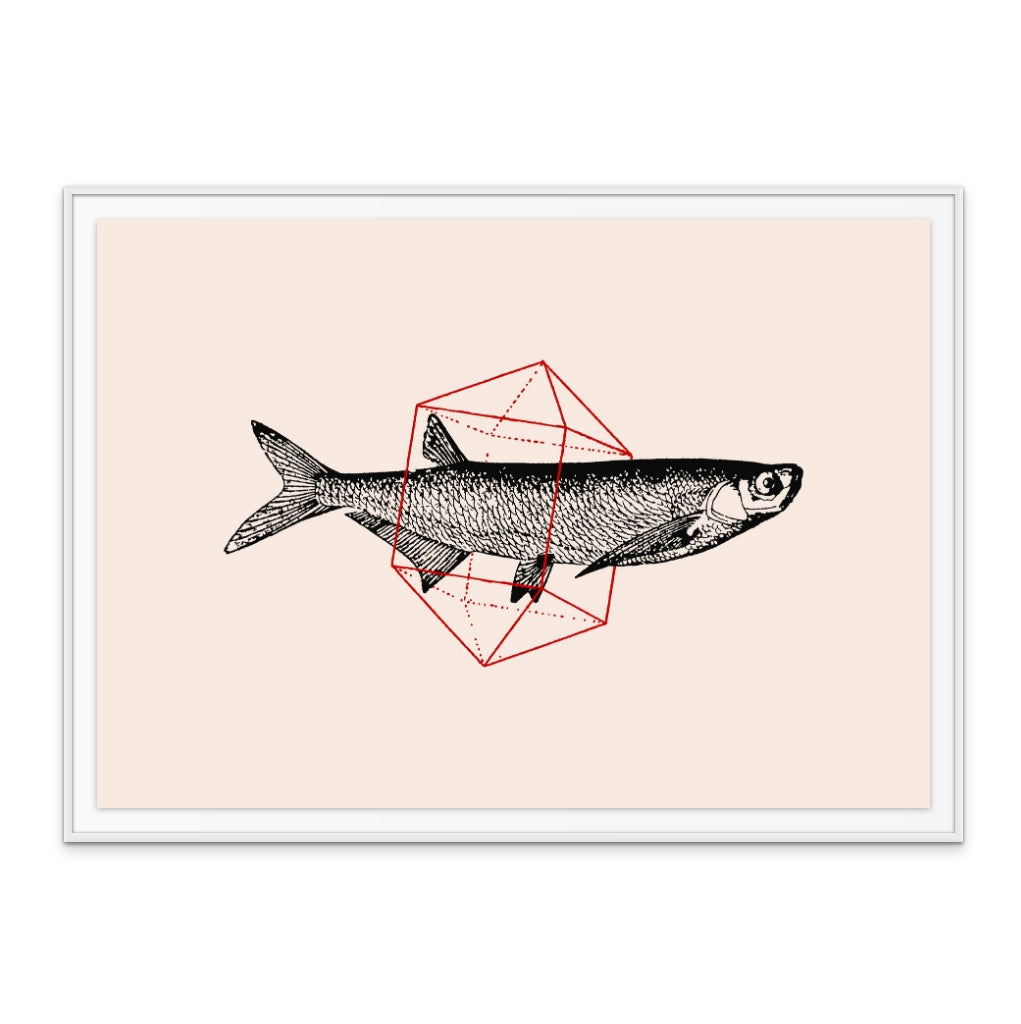 Fish In Geometrics NAo2 Art Print