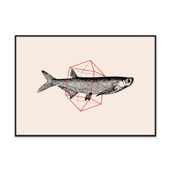 Fish In Geometrics NAo2 Art Print