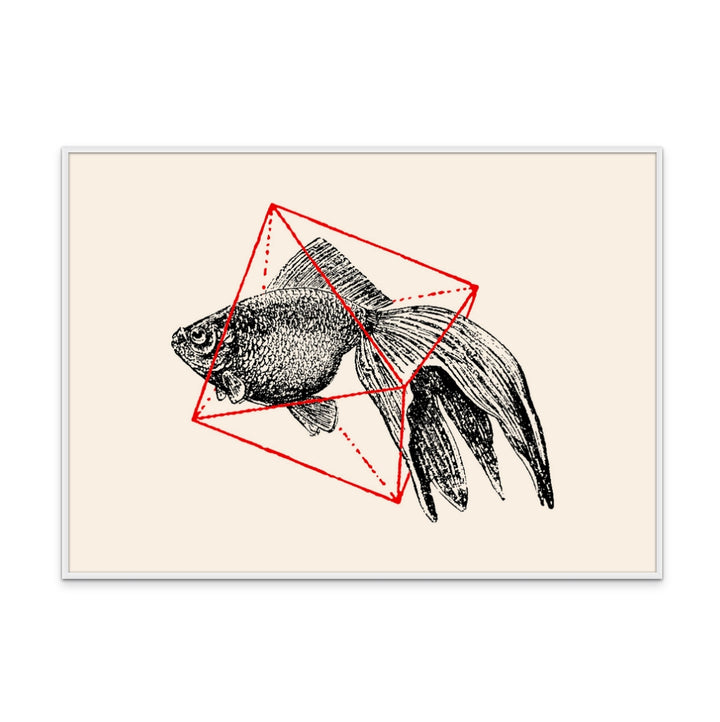 Fish In Geometrics NAo3 Art Print