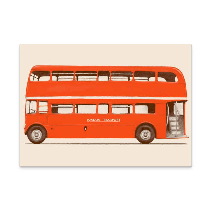 Red English Bus Art Print