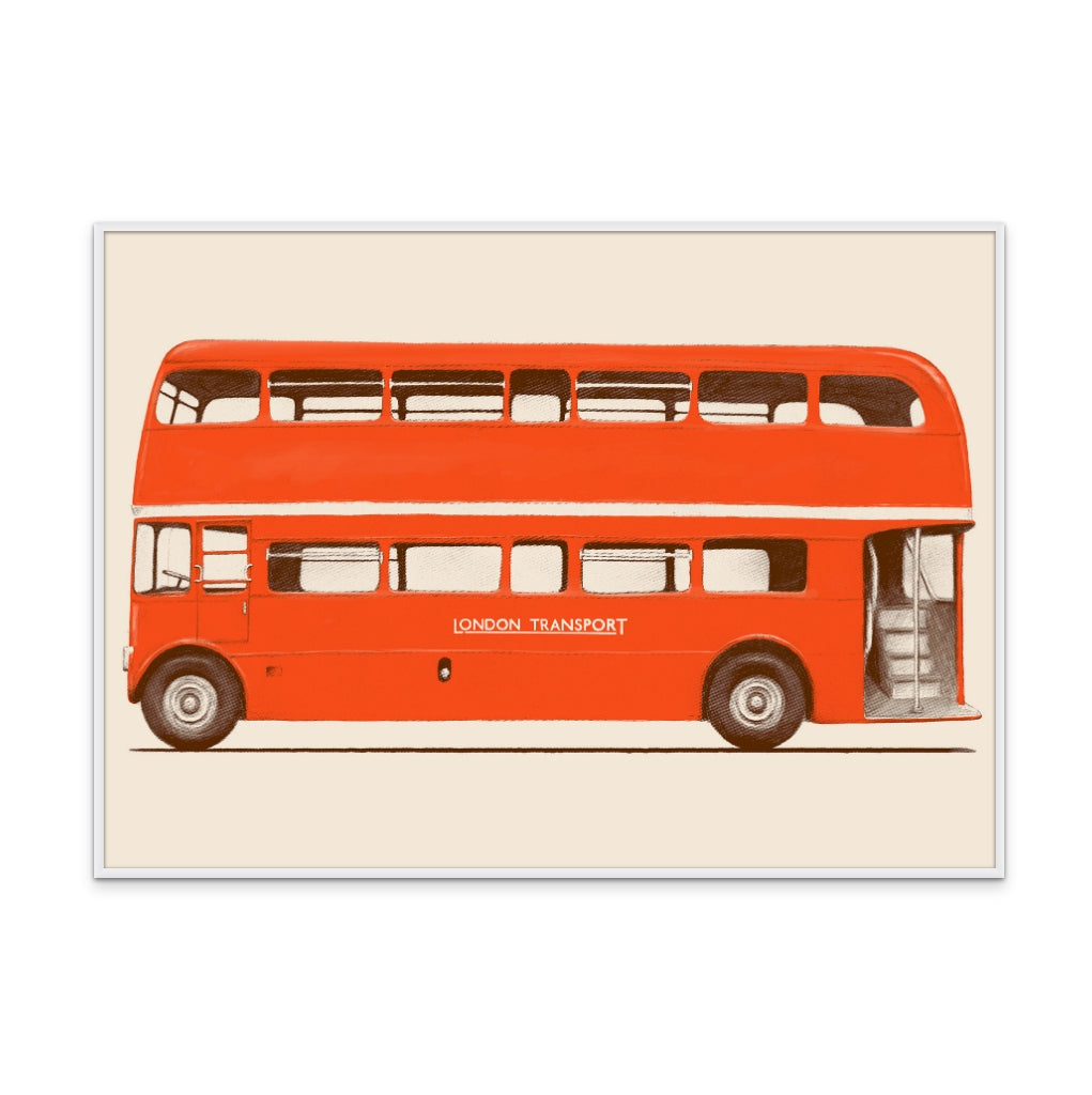 Red English Bus Art Print