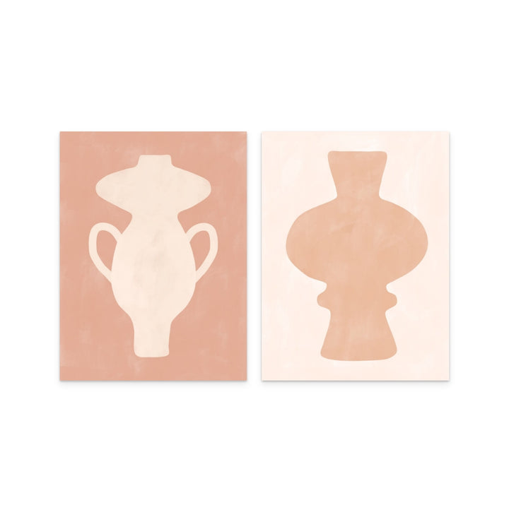 Set "Abstract vase 3" +  "Abstract vase 4" Art Prints