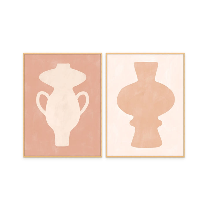 Set "Abstract vase 3" +  "Abstract vase 4" Art Prints