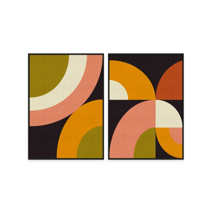 Set "Geo Shapes Fall 21 Geo" + "Geo Shapes Fall 21 Rounded" Art Prints