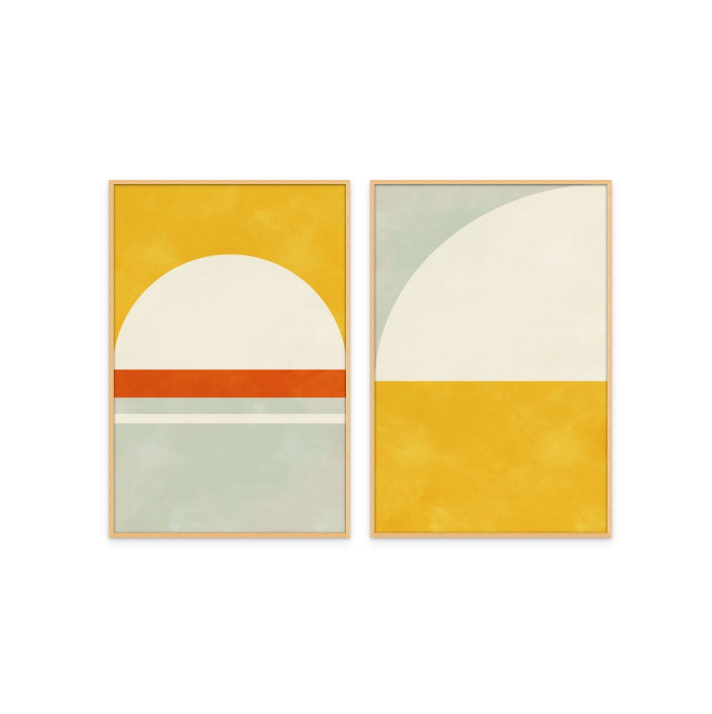 Set "Bauhaus 3 23" + "Bauhaus 2 23" Art Prints