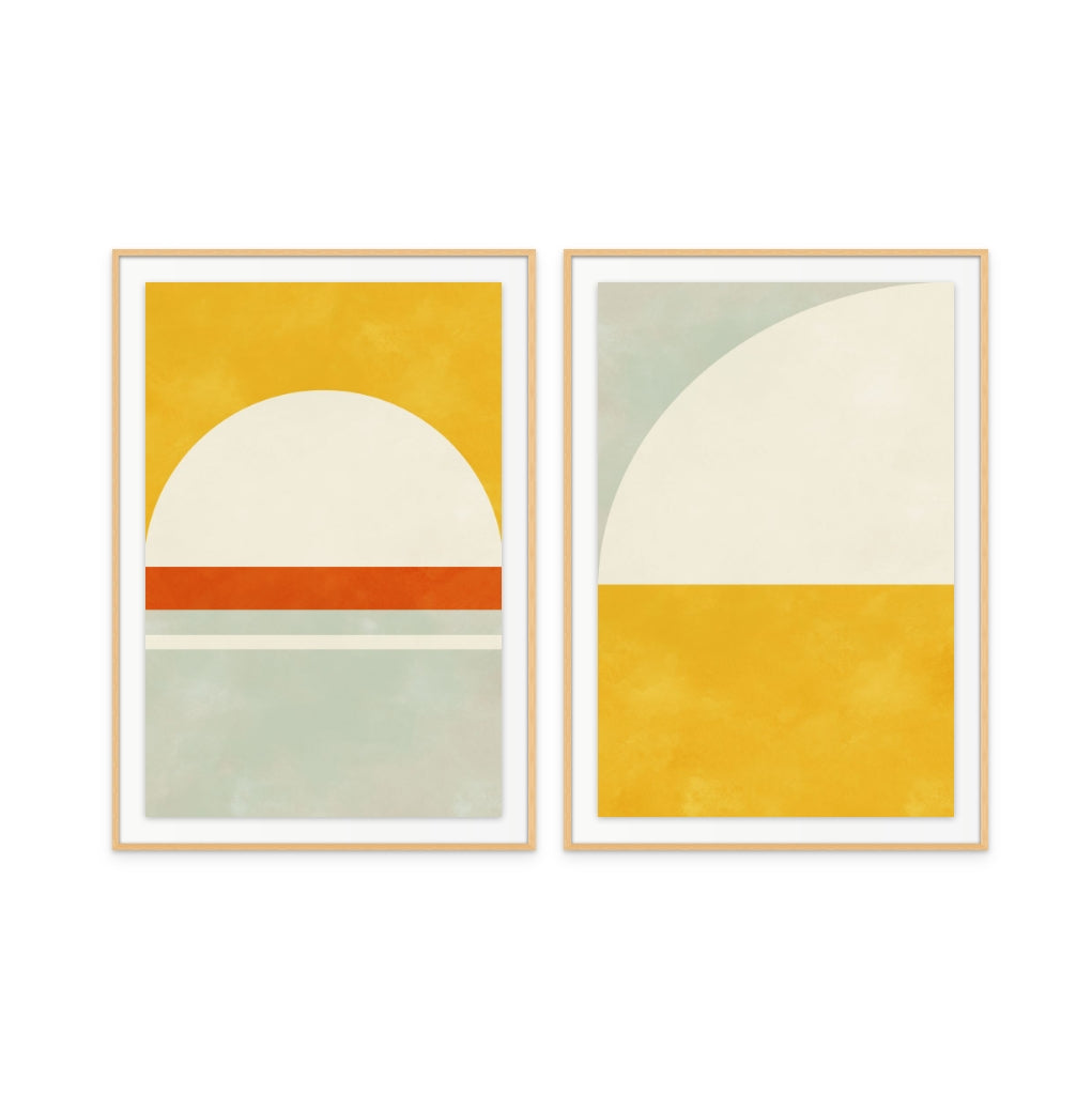 Set "Bauhaus 3 23" + "Bauhaus 2 23" Art Prints