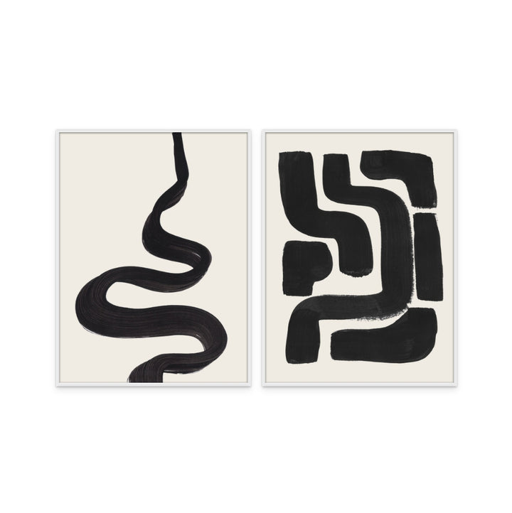 Set "Ink Genie" + "Ink Maze" Art Prints