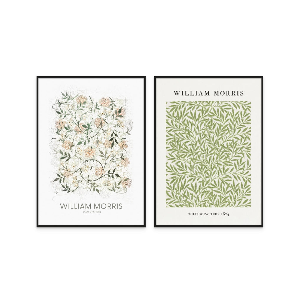 Set "Jasmine" + "Willow Pattern" Art Prints