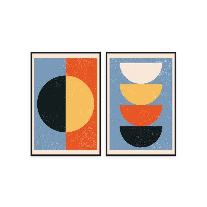 Set "Minimal Abstract Shapes Series #2" Art Prints