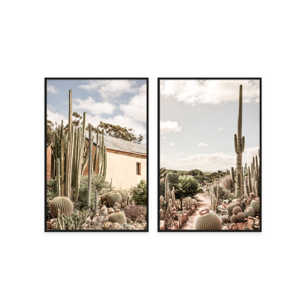 Set "Desert Cathedral" + "Cactus Farm" Art Prints