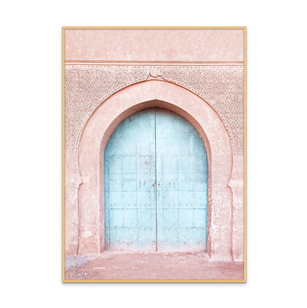 Turquoise Door Art Print