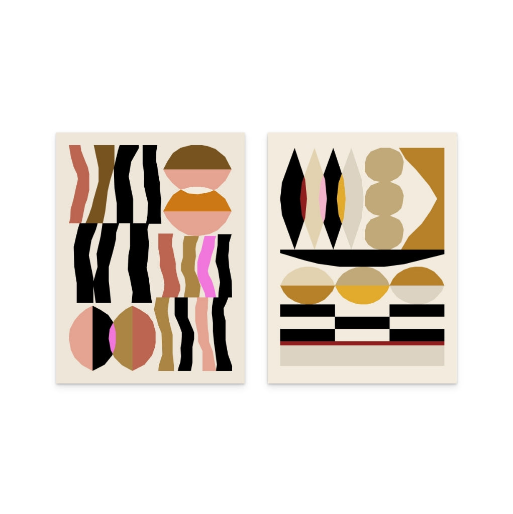 Set "Abstract composition" Art Prints