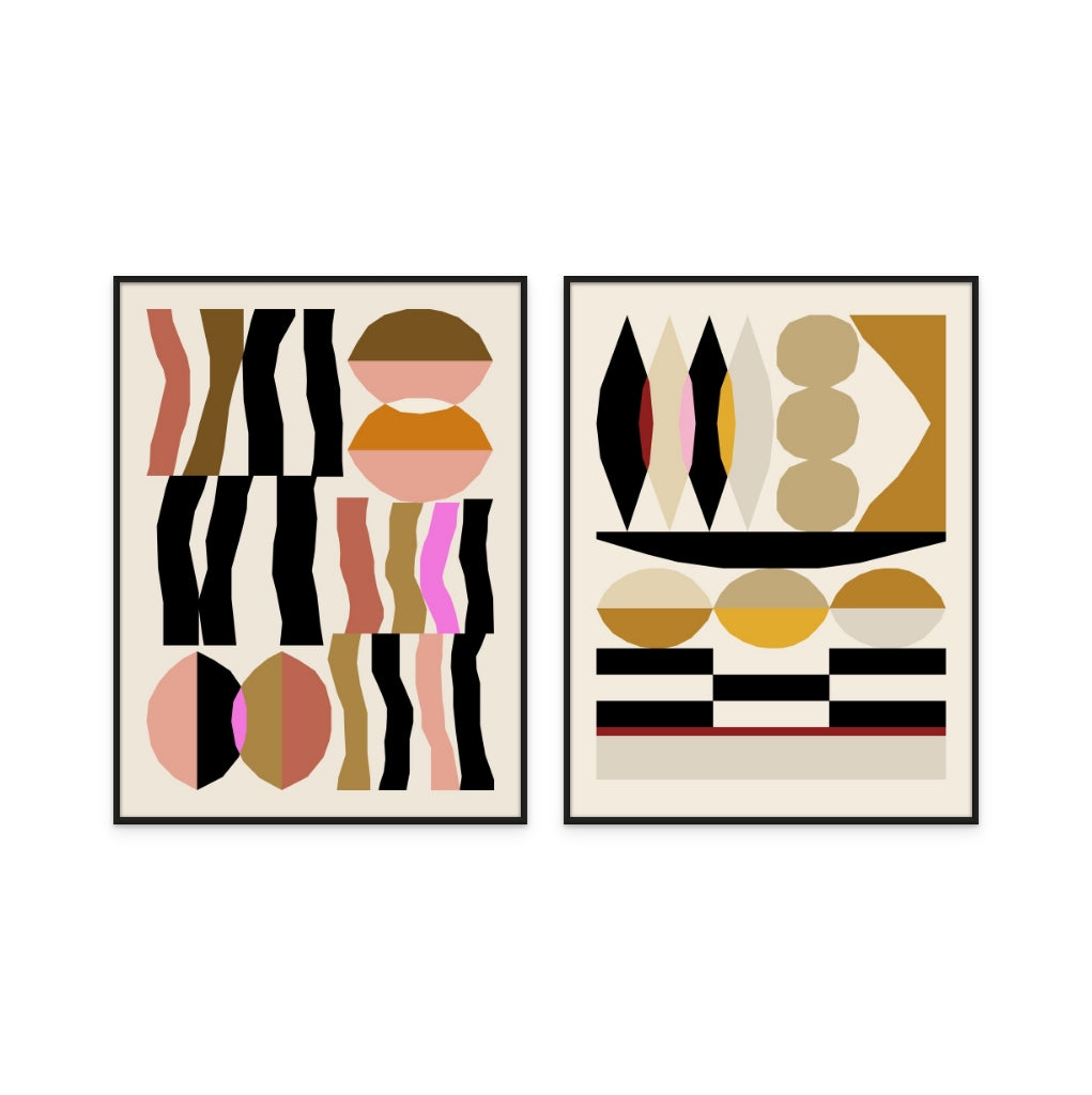 Set "Abstract composition" Art Prints