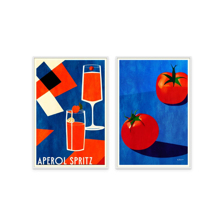 Set "Aperol Spritz" + "Deux Tomates" Art Prints