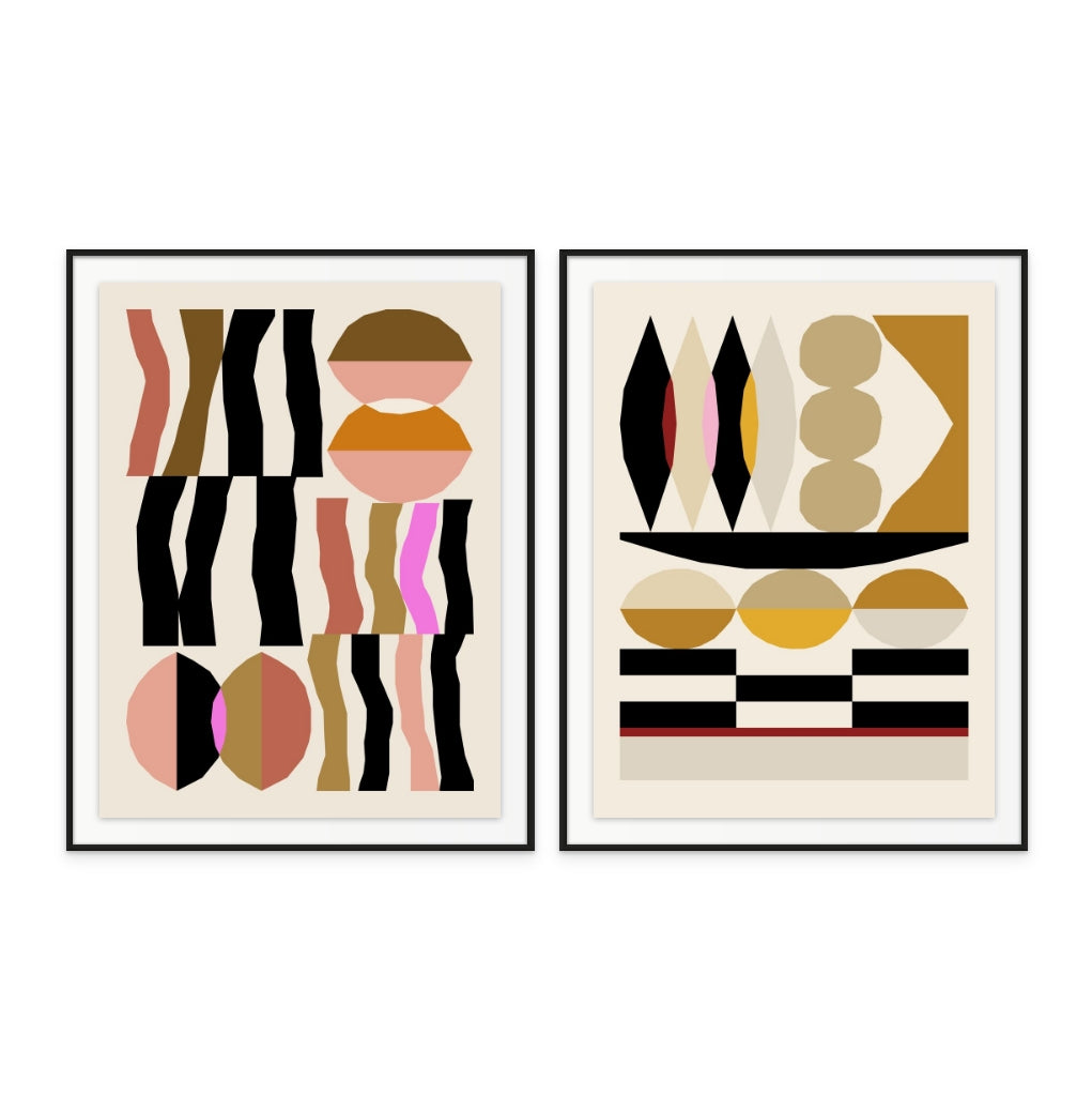 Set "Abstract composition" Art Prints